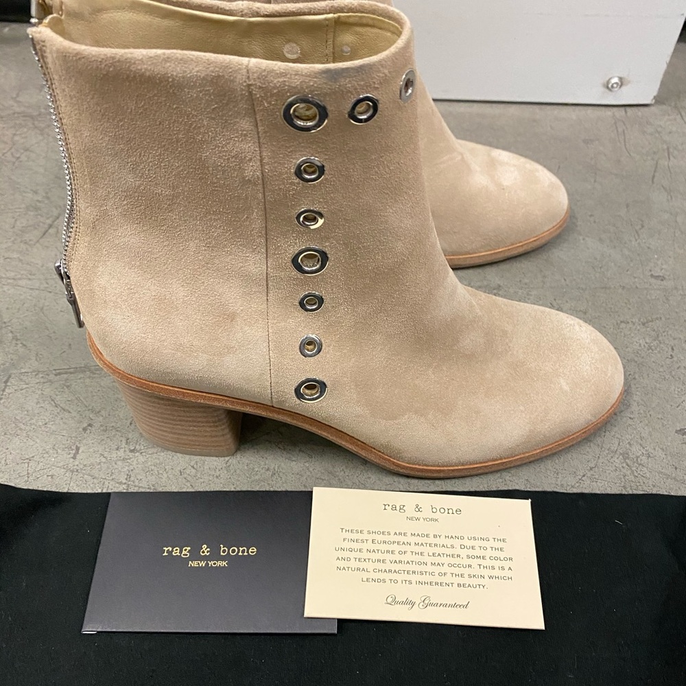 Rag bone Willow Boot sand Suede Gro